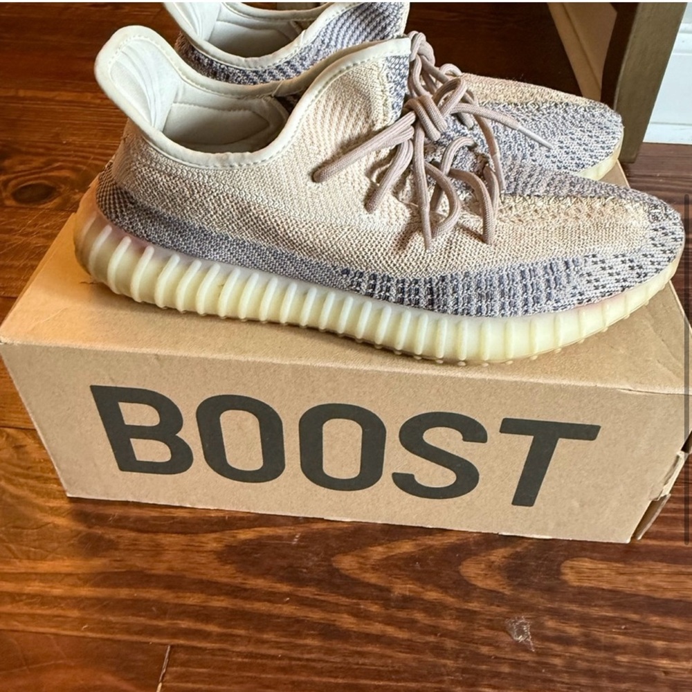 Adidas Yeezy Boost 350 V2 in Tan and Gray